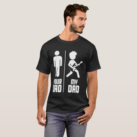 Your Dad My Dad Guitar Tシャツ (正面フル)
