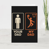 Your Dad My Dad Sketll Dunk Daughter Son Father's  カード (正面)