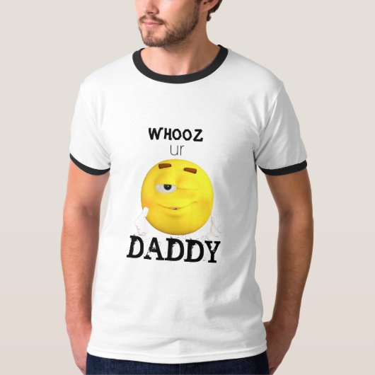 Your Daddy Emoji Wink Cartoonをテーマにした動画 Tシャツ (正面)