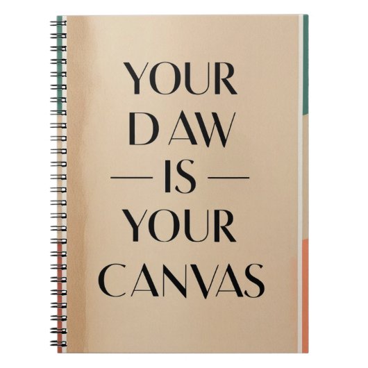 Your DAW Is Your Canvas オプション2 ノートブック (正面)