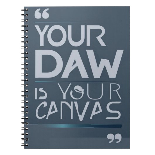 Your DAW Is Your Canvas オプション3 ノートブック (正面)