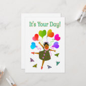 Your Day Flat Greeting Card カード (正面/裏面インサイチュ)