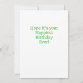 Your Day Flat Greeting Card カード (裏面)