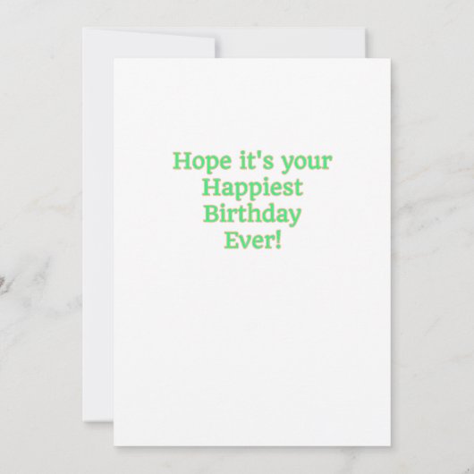 Your Day Flat Greeting Card カード (裏面)