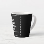 Your Design Here カフェラテマグ (右アングル)