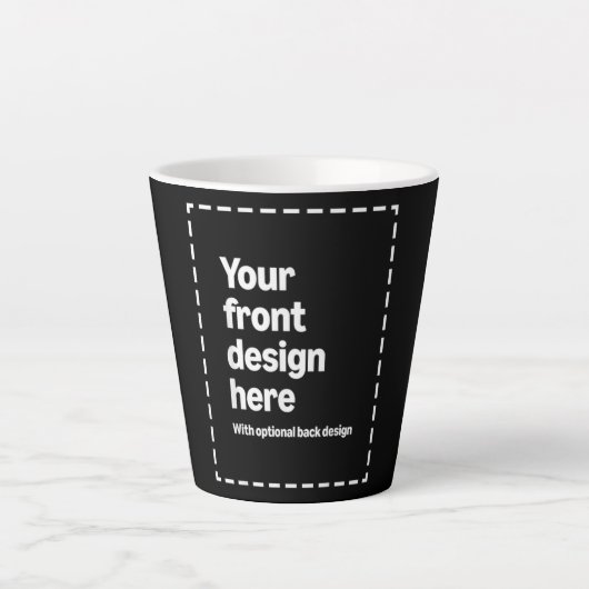Your Design Here カフェラテマグ (正面)