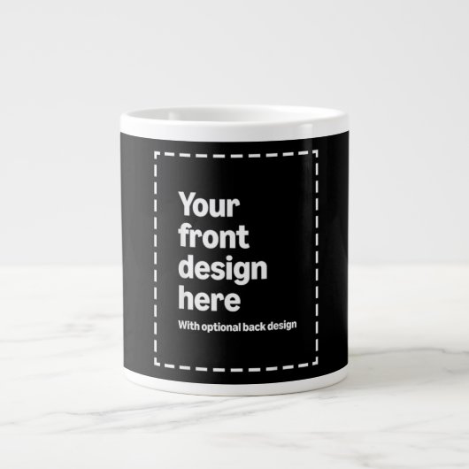 Your Design Here ジャンボコーヒーマグカップ (正面)