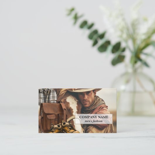 Your Design Men's Fashion Retail 名刺 (スタンド正面)