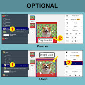 Your Dog Photo Nameフォントカラーオプショントートバッグ トートバッグ