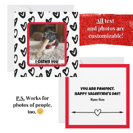 Your Dog's Photo おもしろい and Cute Note Card ノートカード