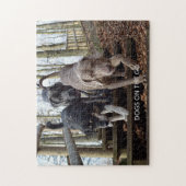 Your Dogs Photo カスタム Dogs On The Go ジグソーパズル (縦)