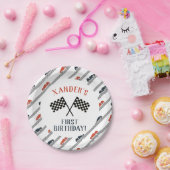 Your Engine Race Car Birthday Party Any Ageを開始 ペーパープレート (パーティー)