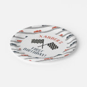 Your Engine Race Car Birthday Party Any Ageを開始 ペーパープレート (アングル)