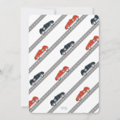 Your Engine Race Car Birthday Party Any Ageを開始 招待状 (裏面)