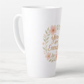 Your enough カフェラテマグ (左アングル)