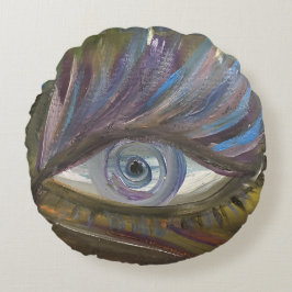 your eye is the mirror of your soul ラウンドクッション