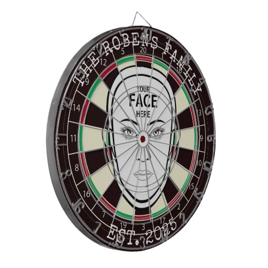 Your Face Here Dartboard ダーツボード (正面左)