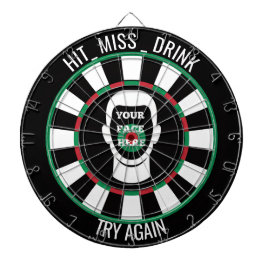 Your Face Here Dartboard  Funny Drinking Dartboard ダーツボード