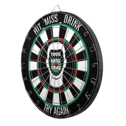 Your Face Here Dartboard  Funny Drinking Dartboard ダーツボード (正面右)