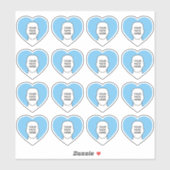 Your Face in Heartステッカーセット シール (シート)