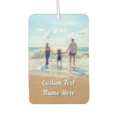 Your Family Photo Car Air Freshener Custom Text カーエアーフレッシュナー (正面)