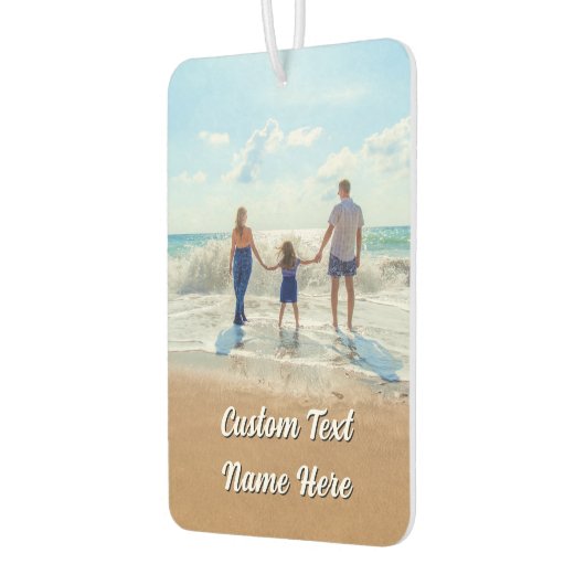 Your Family Photo Car Air Freshener Custom Text カーエアーフレッシュナー (左)
