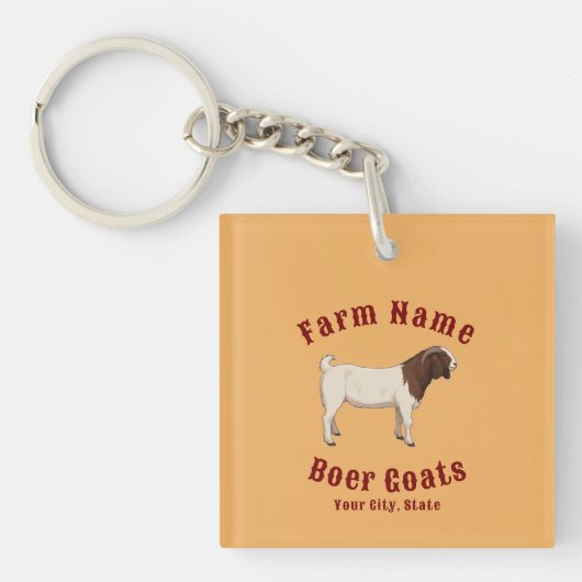 Your Farm Boer Goats キーホルダー (正面)