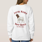 Your Farm Boer Goats スウェットシャツ (裏面)