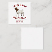 Your Farm Boer Goats スクエア名刺 (正面/裏面)