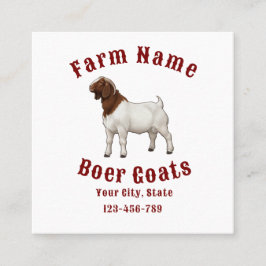 Your Farm Boer Goats スクエア名刺