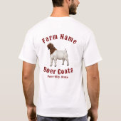 Your Farm Boer Goats Tシャツ (裏面)