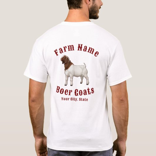 Your Farm Boer Goats Tシャツ (裏面)