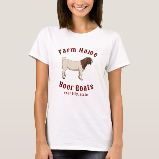 Your Farm Boer Goats Tシャツ (正面)