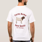 Your Farm Boer Goats Tシャツ (裏面)