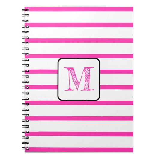 Your favorite letter in embroidered calligraphy ノートブック (正面)