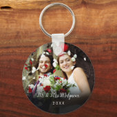 Your Favourite Wedding Photo Date and Script Name キーホルダー (正面)