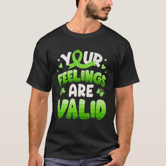 Your Feeling Are Valid Mental Health Awareness Wom Tシャツ (正面)