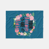 Your Feelings Are Valid Mental Health People With  フリースブランケット (正面(横))