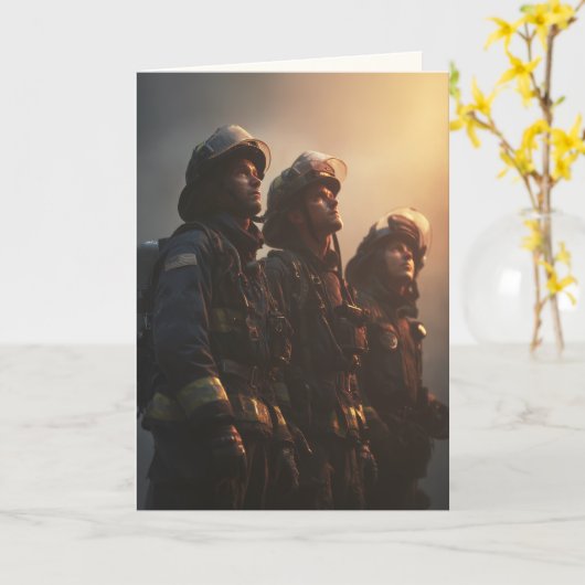 "Your Fire Lives On" Sympathy カード (黄色い花)