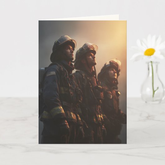 "Your Fire Lives On" Sympathy カード (小さな植物)