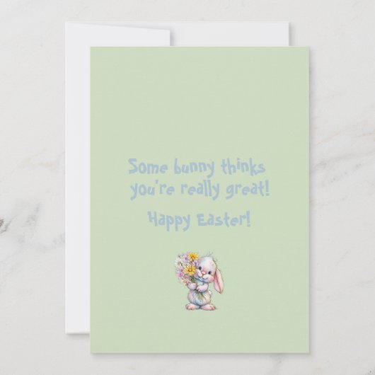 Your First Easter Flat Note Card ノートカード (裏面)
