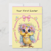 Your First Easter Flat Note Card ノートカード (正面)