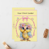 Your First Easter Flat Note Card ノートカード (正面/裏面インサイチュ)