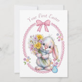 Your First Easter Flat Note Card ノートカード (正面)