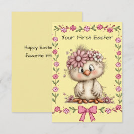 Your First Easter Flat Note Card ノートカード