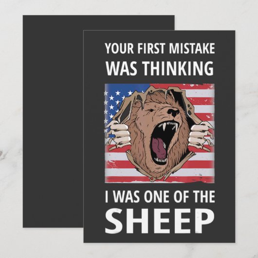 Your First Mistake Was Thinking I Was One Of The S 招待状 (正面/裏面)