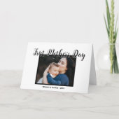 Your First Mother's Day personalised photo &Quote カード (正面)