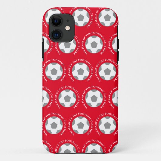 Your Football Team in Red Case-Mate iPhoneケース (裏面)