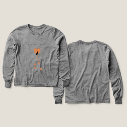 Your footprint changed my destiny (デザイン 正面＆背面)