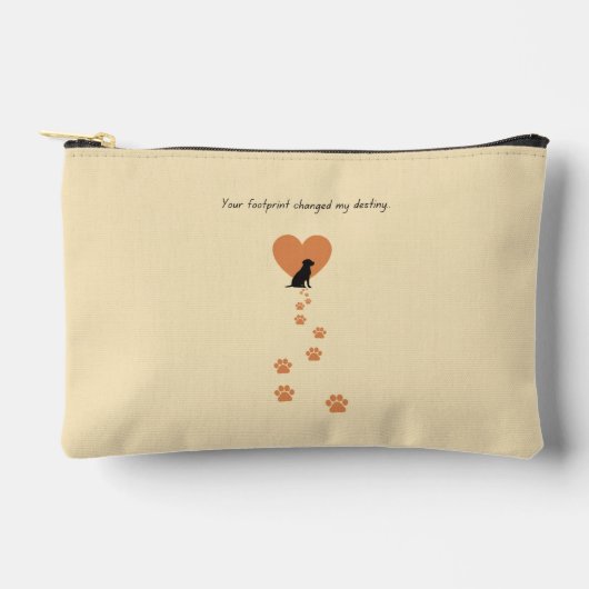 Your footprint changed my destiny アクセサリーポーチ (正面)